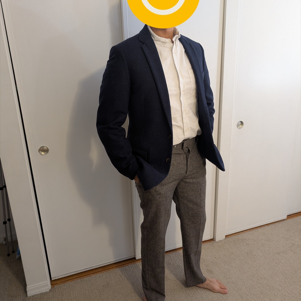 NWT J. Crew Men's Blue Wool Thompson Blazer